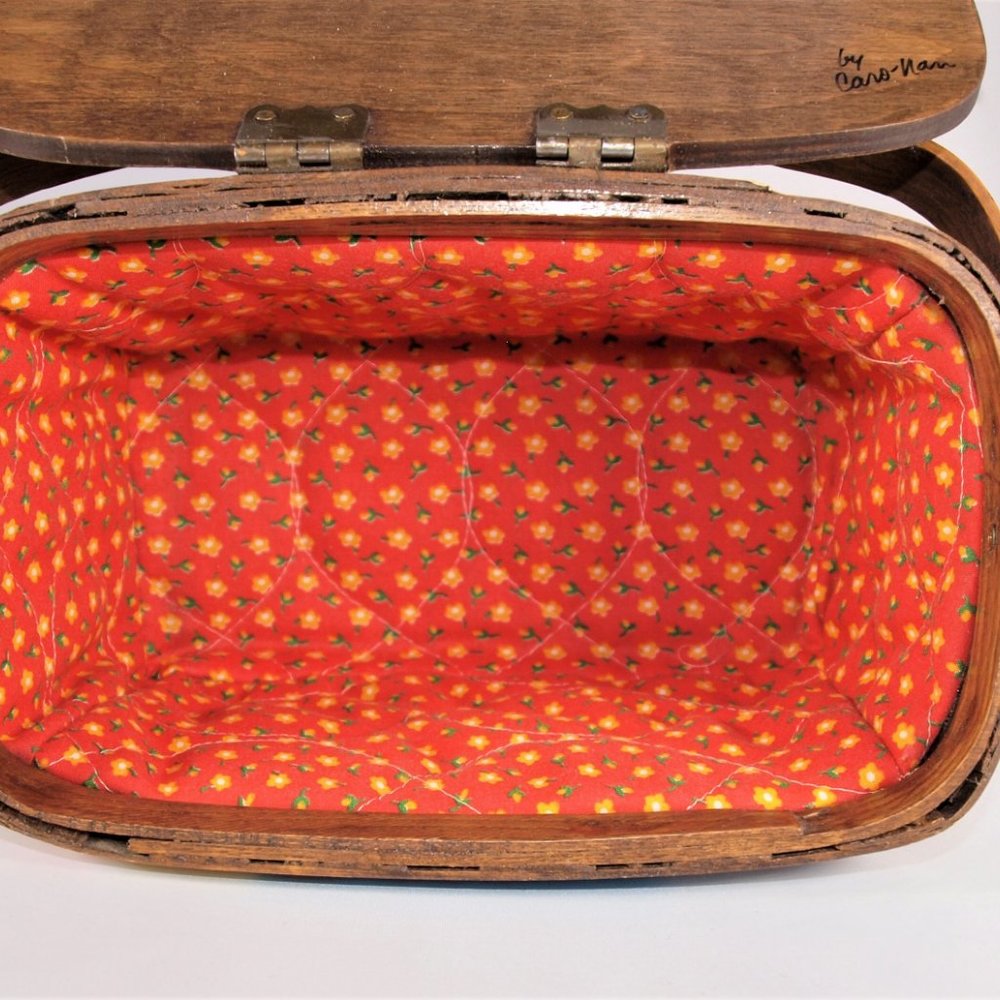 Vintage 1960’s Signed & Dated Nan Caro Hand-Painted Travel Purse - Picture 5 of 10